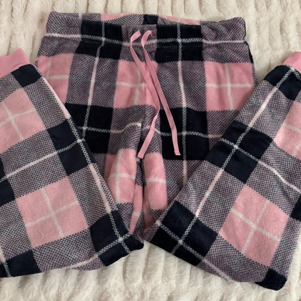 Secret Treasures Pink and Black Plaid Pajama Pants